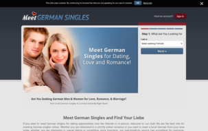 Meet German Singles Homepage Image